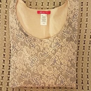 Anne Klein Lightweight Faux Lace Print Large